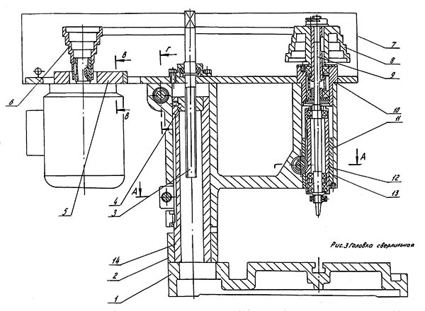 Свердлильний верстат 2с108п у розрізі Свердлильний верстат 2с108п у розрізі